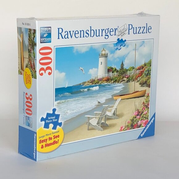 New sealed Ravensburger 300 pcs Large Format Puzzle-Sunlit Shores - Picture 9 of 13